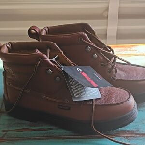 Wolverine Men's Brown Leather Boots Size 8M